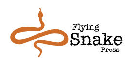 Orange snake logo of Flying Snake Press LLC